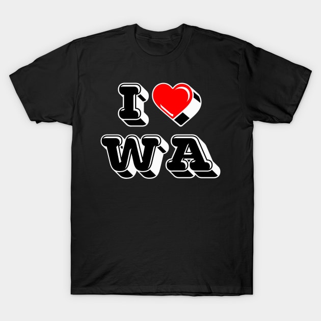 I Love Washington T-Shirt by DISOBEY